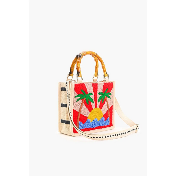 AMB Tropic Like It's Hot Embellished Beaded Bag