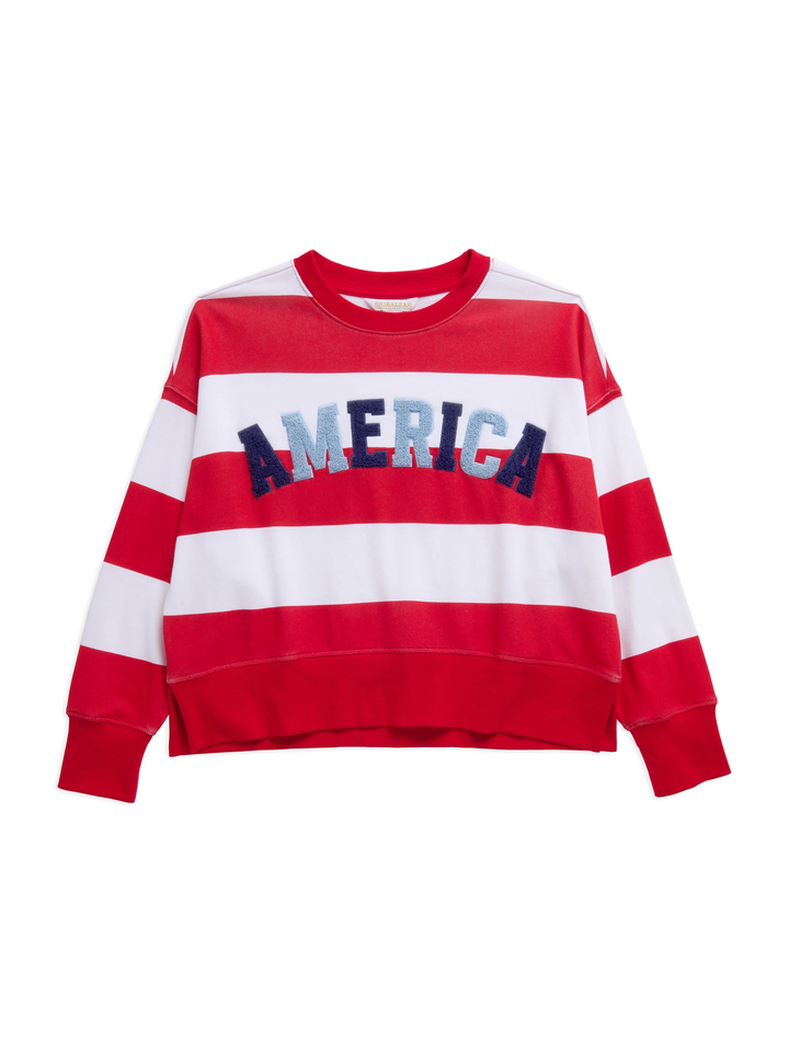 America Rugby Stripe Sweatshirt