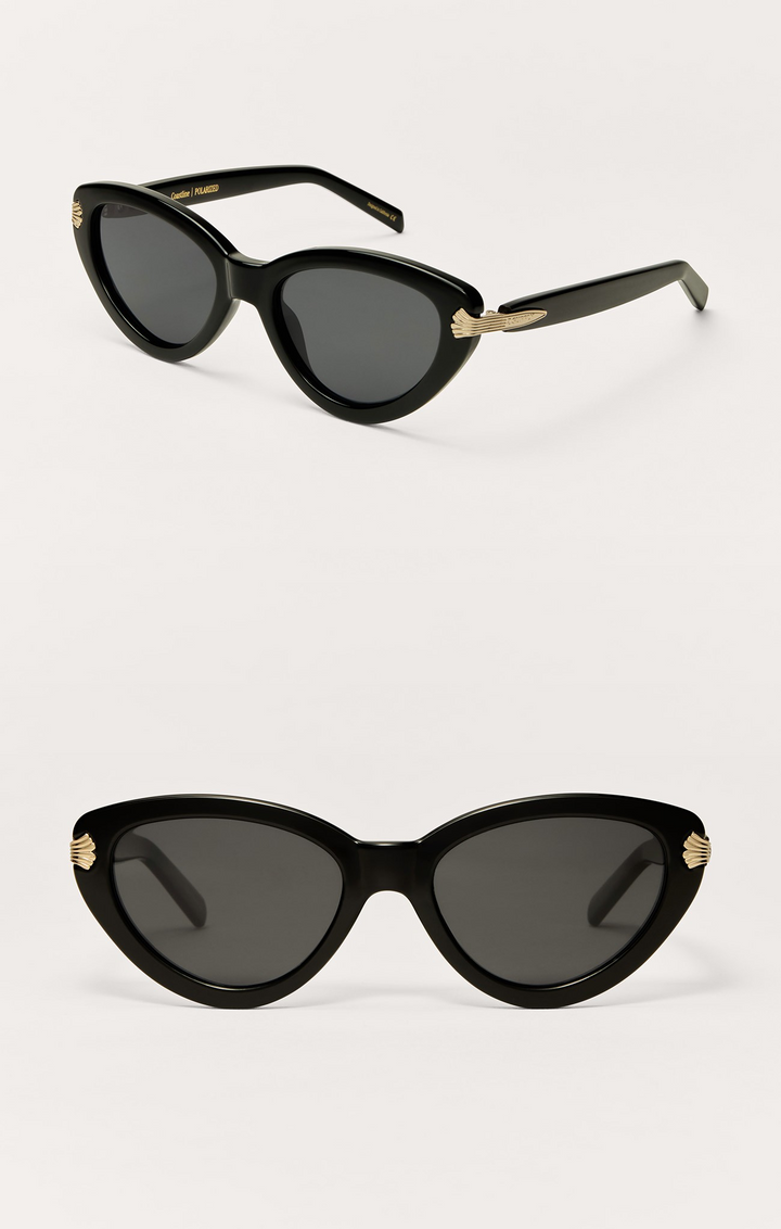 Coastline Polarized Sunglasses in Blacl-Grey