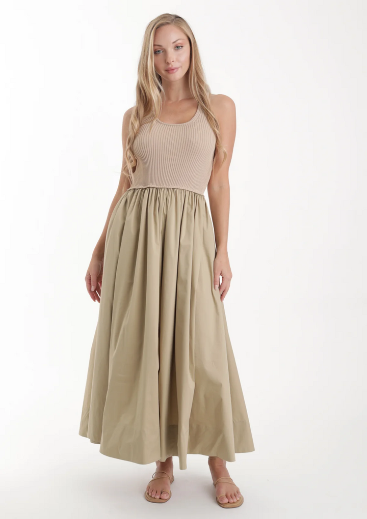 Ray Knit Combo Dress