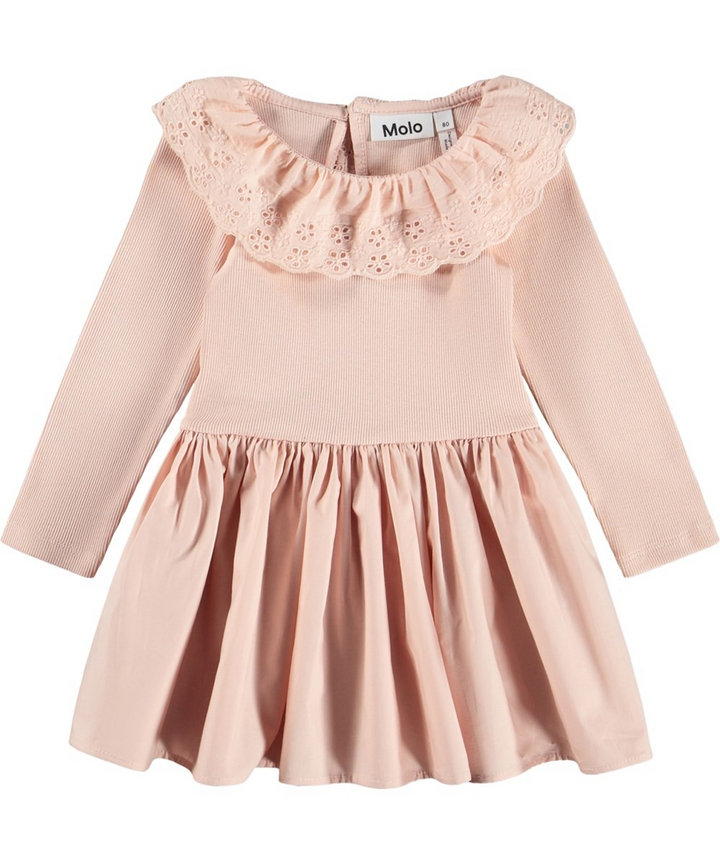 Crystala Petal Pink Ruffle Dress