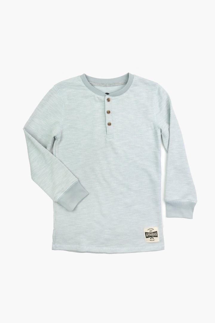 Craftsman Thermal Henley in Cool Grey