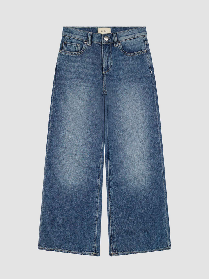 DLJ Nini Wide Leg Girls Jean in Blue Harbor