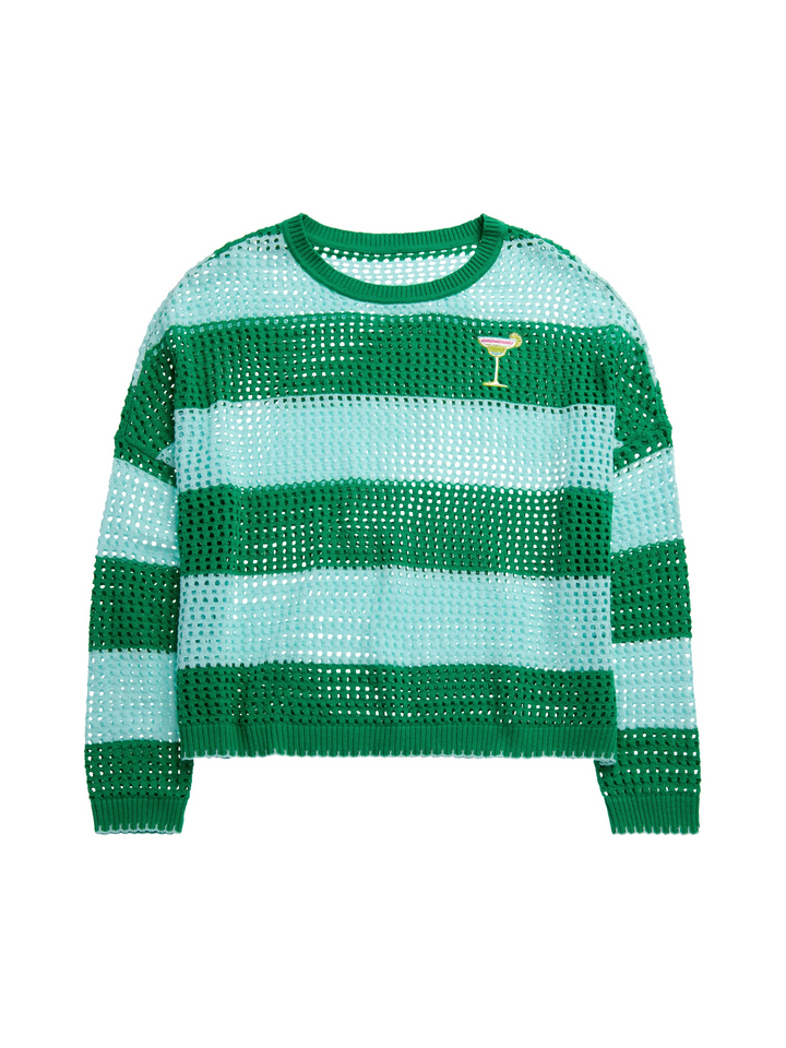 Mesh Margarita Striped Sweater