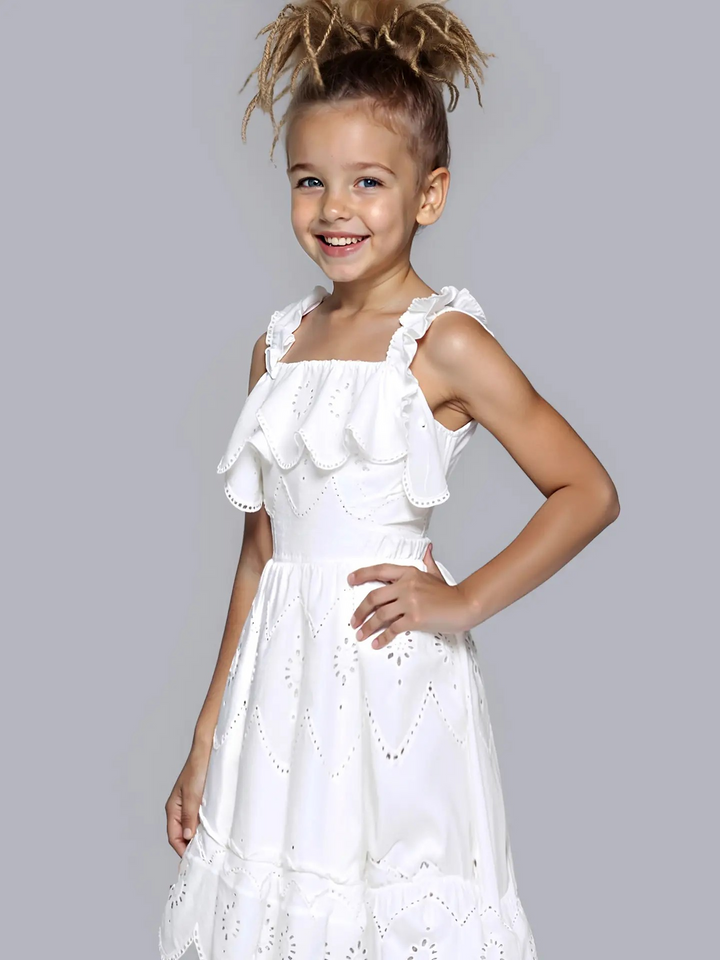 White Embroidered Dress