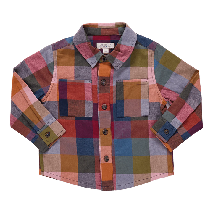 Harvest Plaid Check Boy Shirt