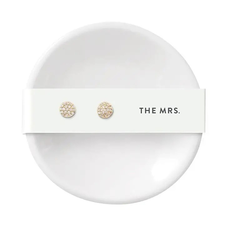 Wedding Earring & Tray Set