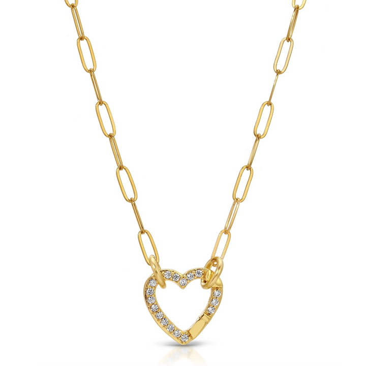 Cupids Heart Charm Necklace