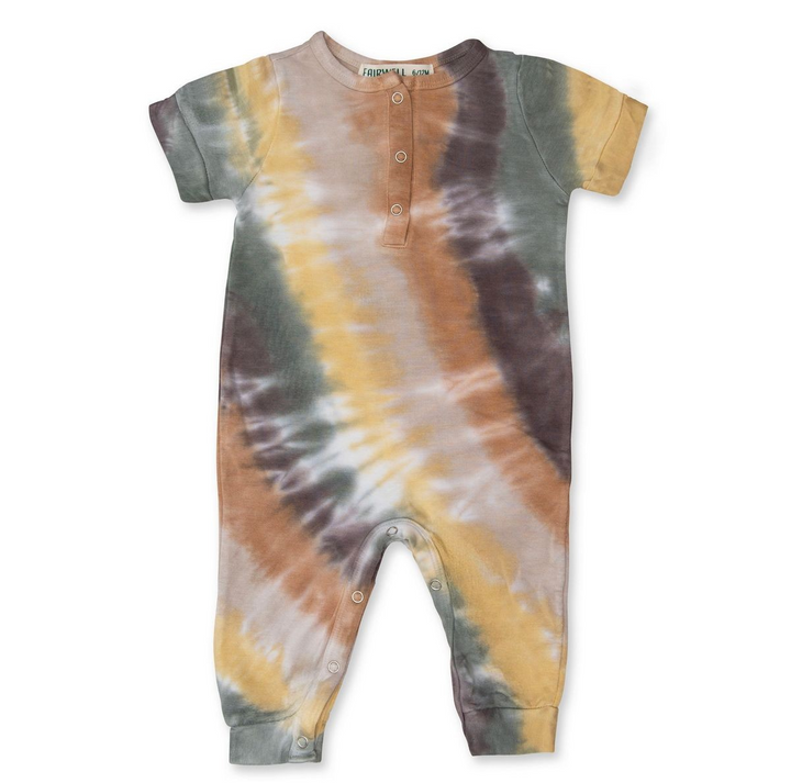 Road Tie Dye Romper in Multi Color Sagebrush