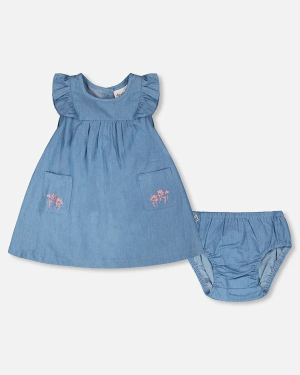 DPD Baby Denim Dress & Bloomer Set – Lula Boutique for Women and Children