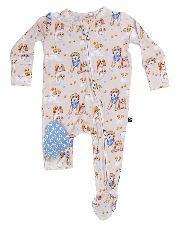 Bailey Dogs Zippered Footie