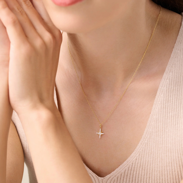 Monte Cardinal Points North Star Diamond Necklace