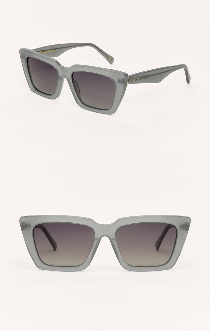 Feel Good Polarized Sunglasses in Pewter-Gradient