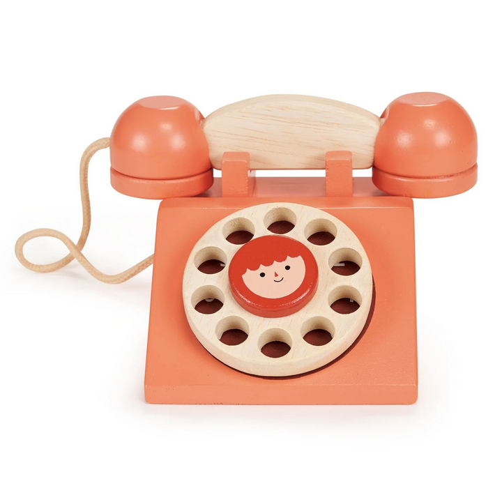 Wooden Toy Ring Ring Phone