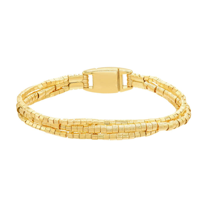 Marcia Moran Manya Gold Beaded Bracelet in gold