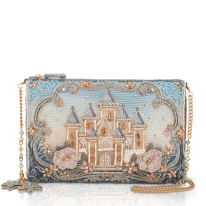 Mary Frances Fairytales Come True Castle Beaded and Embroidered Crossbody Bag