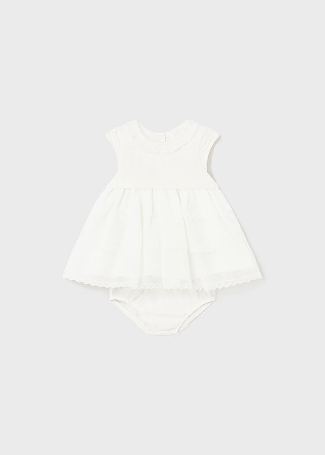White Ruffle Dress