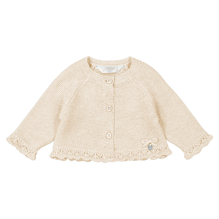 Oatmeal Knit Baby Cardigan