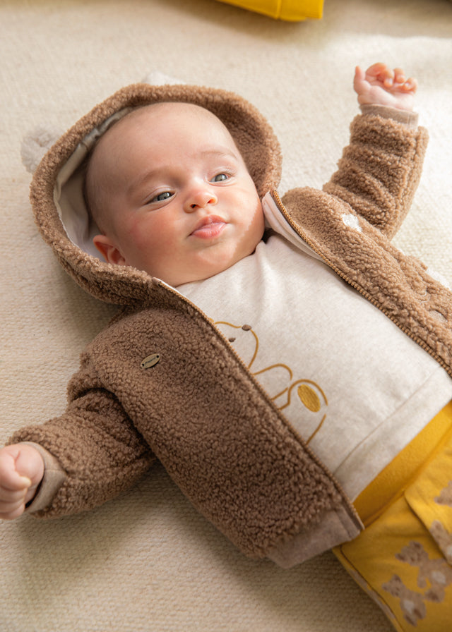 Brown Hooded Bear Teddy Coat