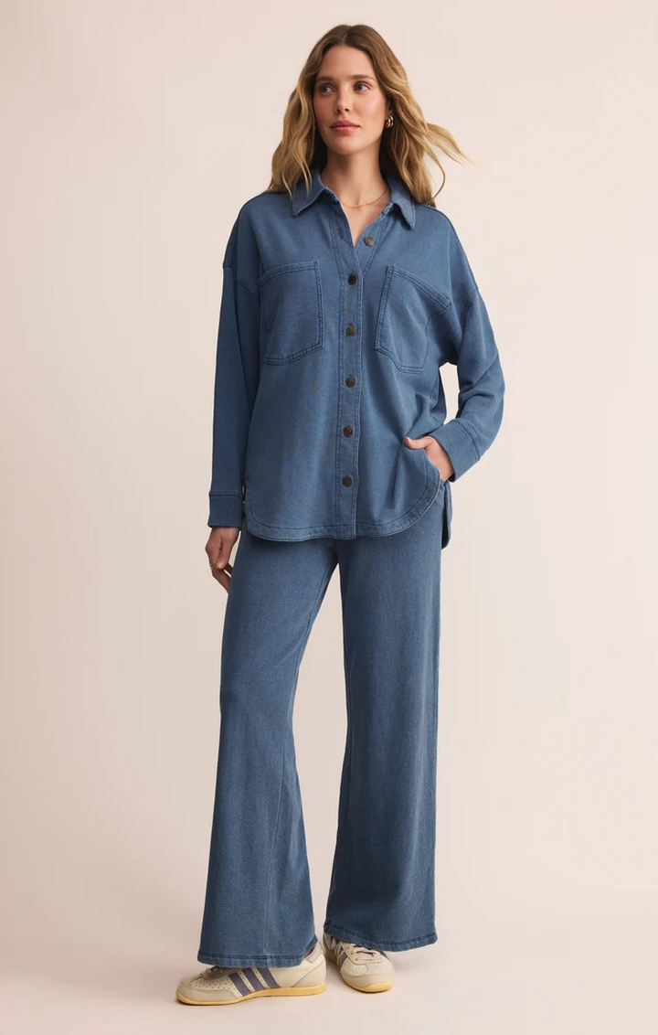 Hunter Knit Denim Pant in Vintage Indigo