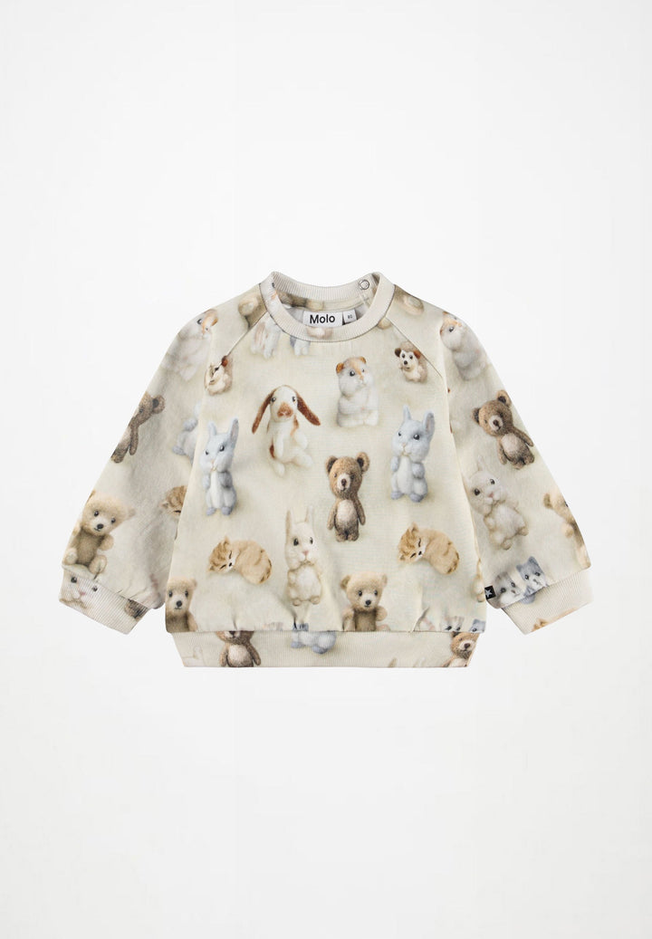 MOLO Disc Sweatshirt in Felted Friends, front view