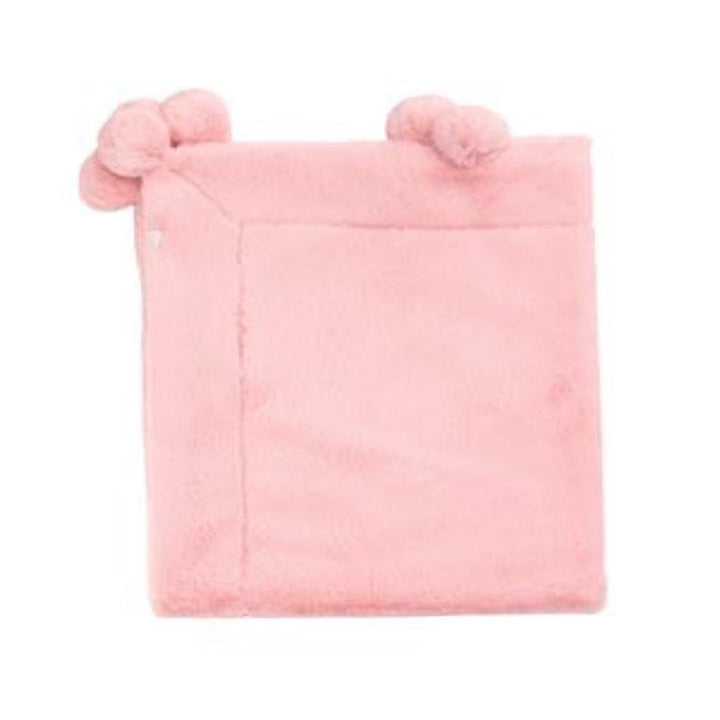 Mud Pie Pink Pom Blanket in Pink
