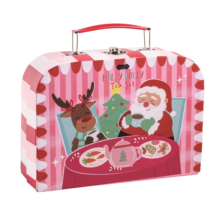 Mud Pie Holly Jolly Tea Set