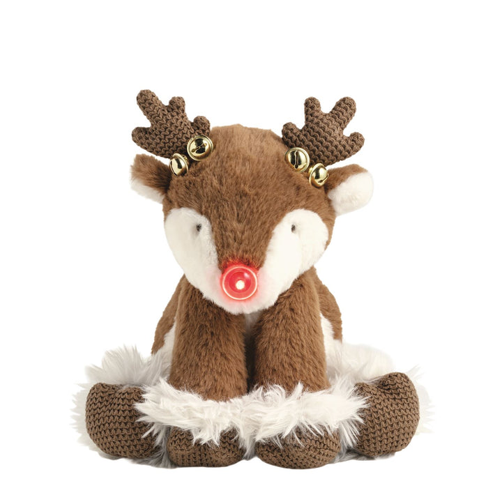 Mud Pie Jingle Reindeer Light-Up Plush Pal