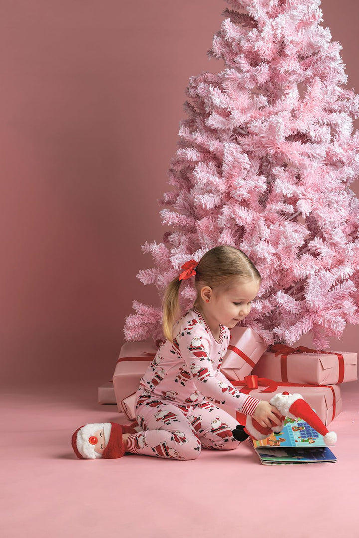 Mud Pie Santa Light-Up Christmas Slippers