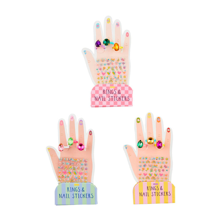 Nail Stickers & Ring Set