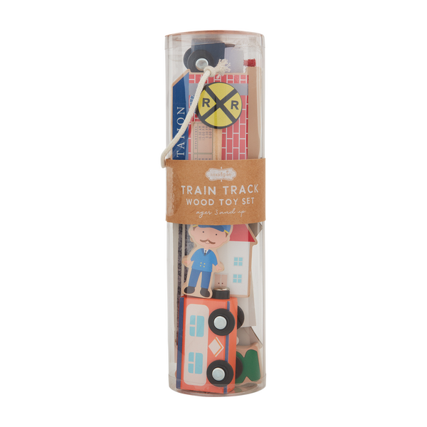 MUD Train Track Toy Wood Set - Lula Boutique for Women and Children