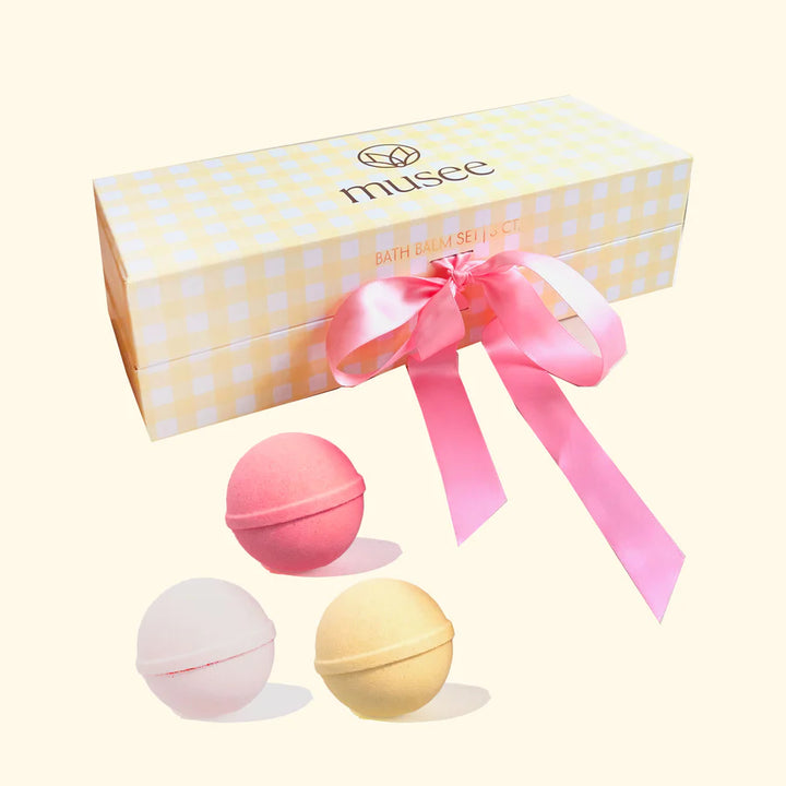 Gingham Three Bath Set