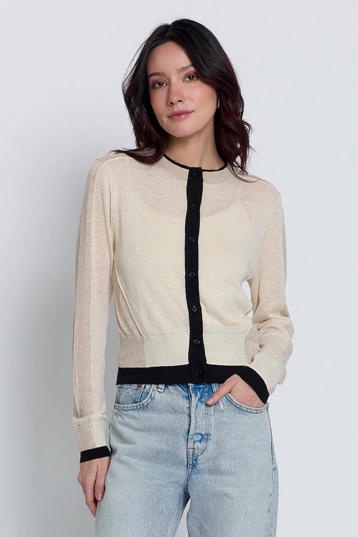 Central Park West Cardigan in Neutral 