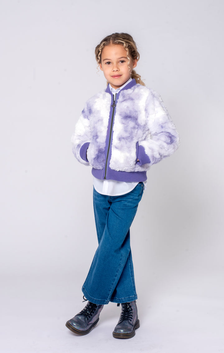 Nikki Purple Bomber Jacket