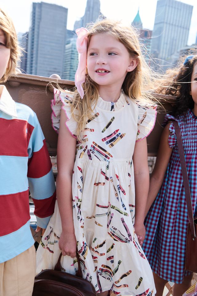 Girls Jennifer Dress Tossed Crayons