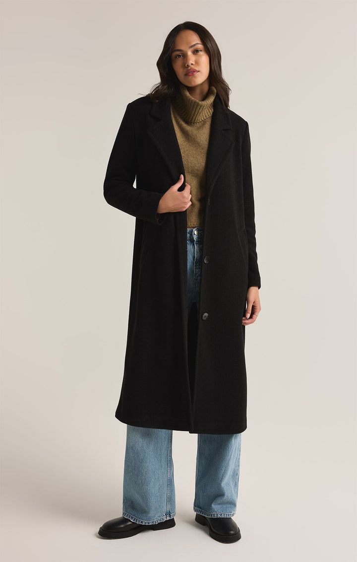 Conway Knit Coat in Black