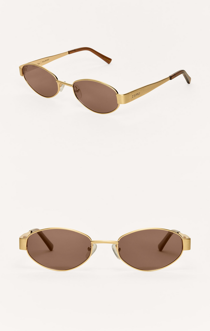 Palisades Satin Gold Brown Polarized