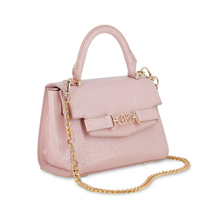 Pink Shiny Textured Purse