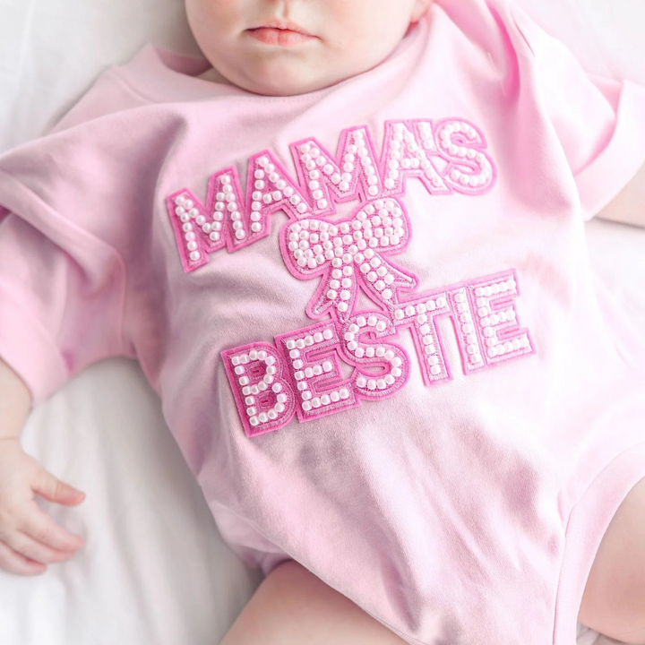 Pearl Mama's Bestie Romper in Pink