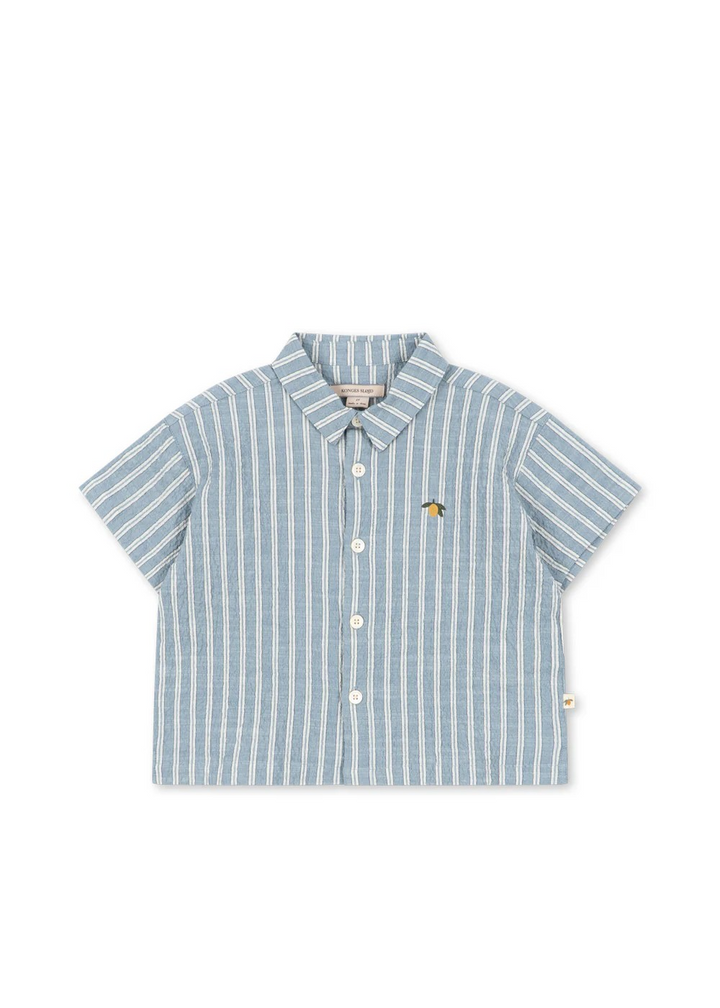 Elliot Striped Short Sleeve Lemon Shirt