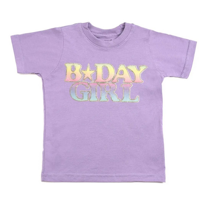 Birthday Girl Tee in Purple