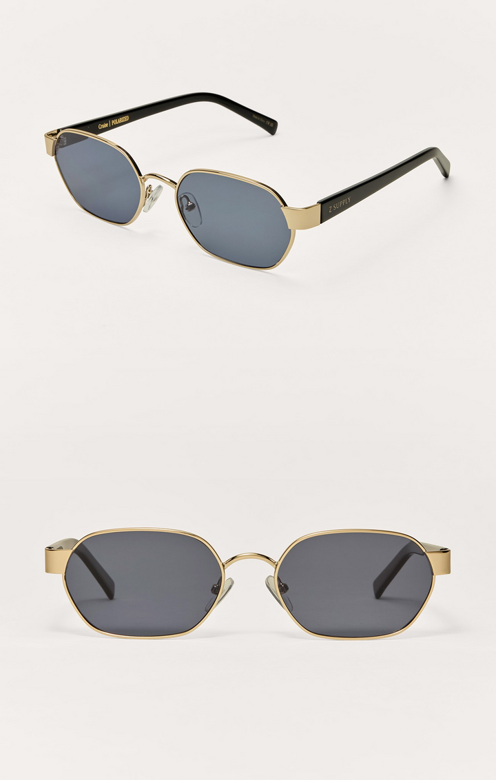 Cruise Polarized Sunglasses in Gold-Grey