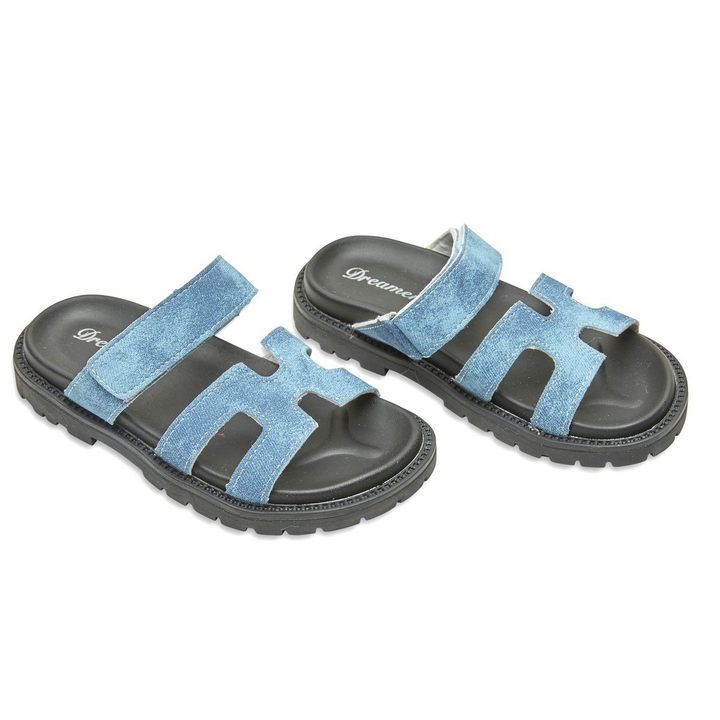 Denim Miami Sandals in blue