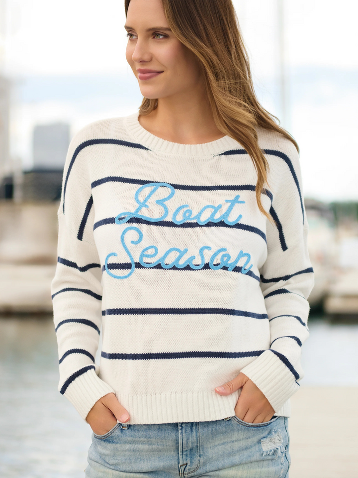 Boat Season Striped Sweater