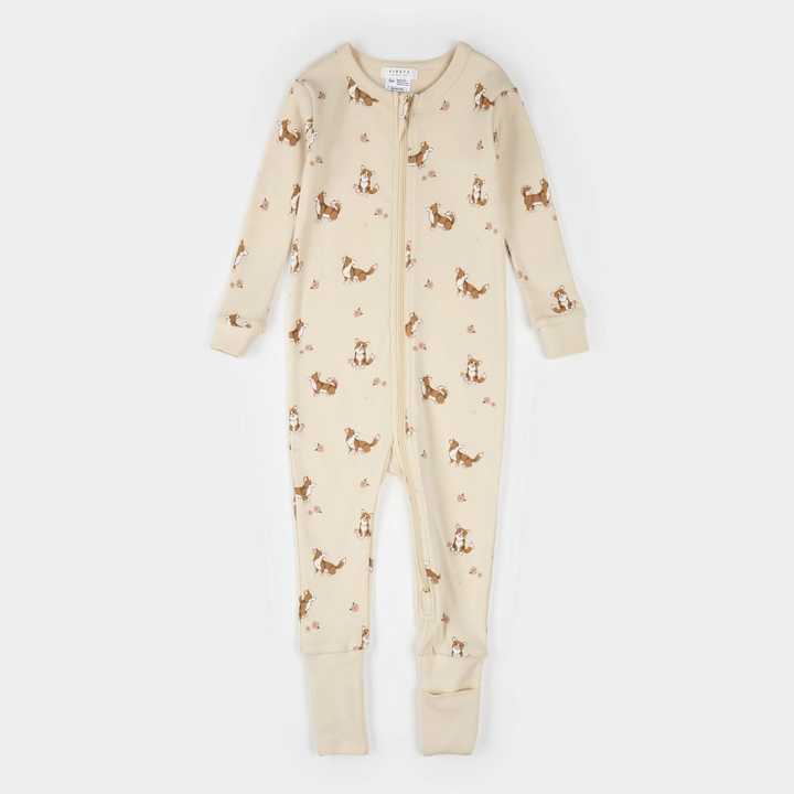 Corgi Dog Printed Converter Romper