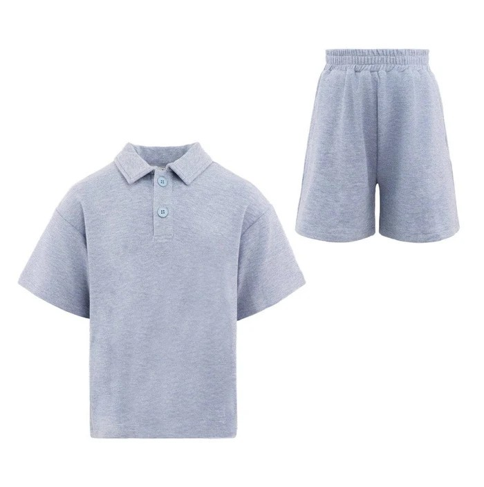 Super Soft Grey Boys 2 PC Set
