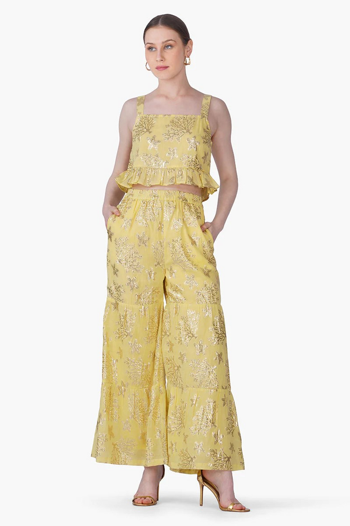 AMB Sunlit Sea Coastal Lurex Pants