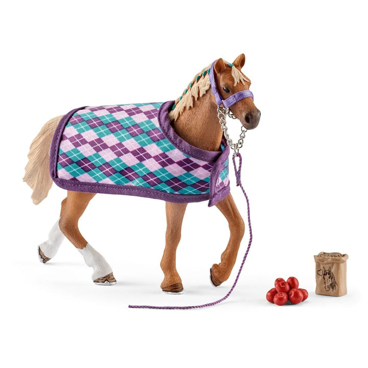Schleich English Thoroughbred with Blanket toy, item 42360