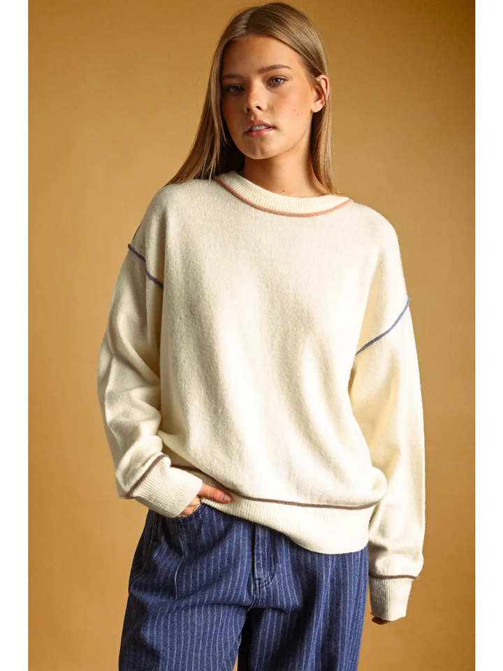 Multi Contrast Sweater