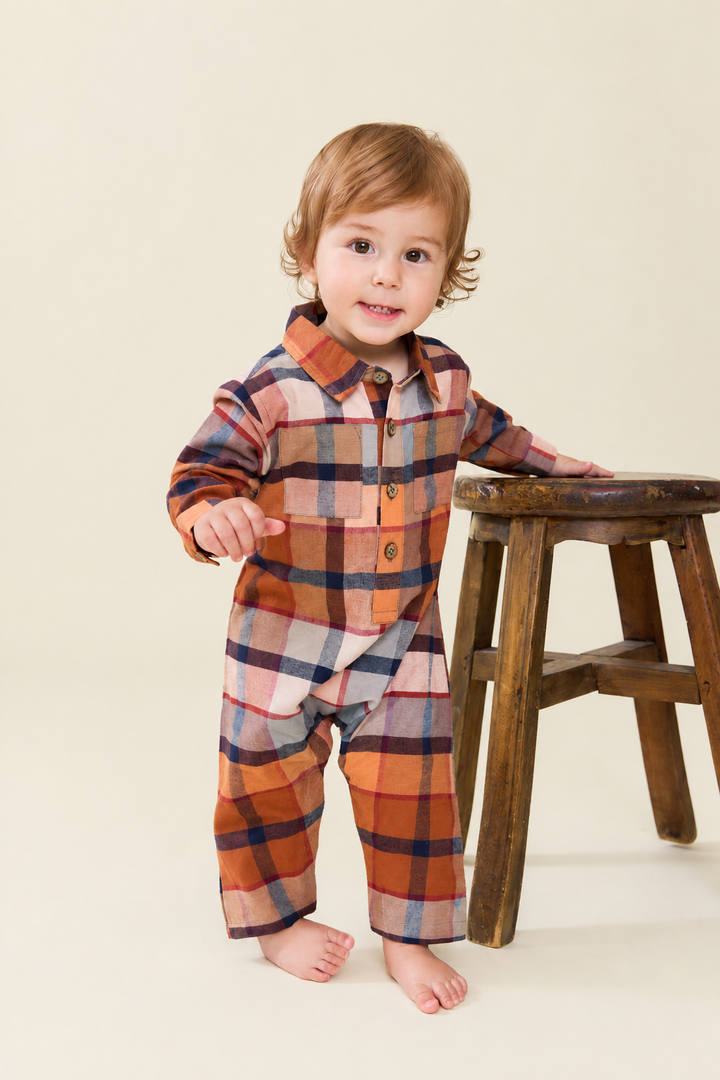 Pink Chicken Easton Jumper in Hayride Plaid